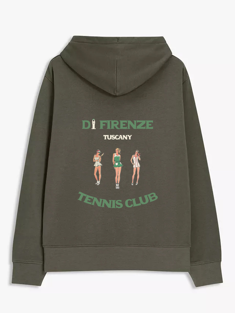 Tennis Girls Hooded Sweatshirt